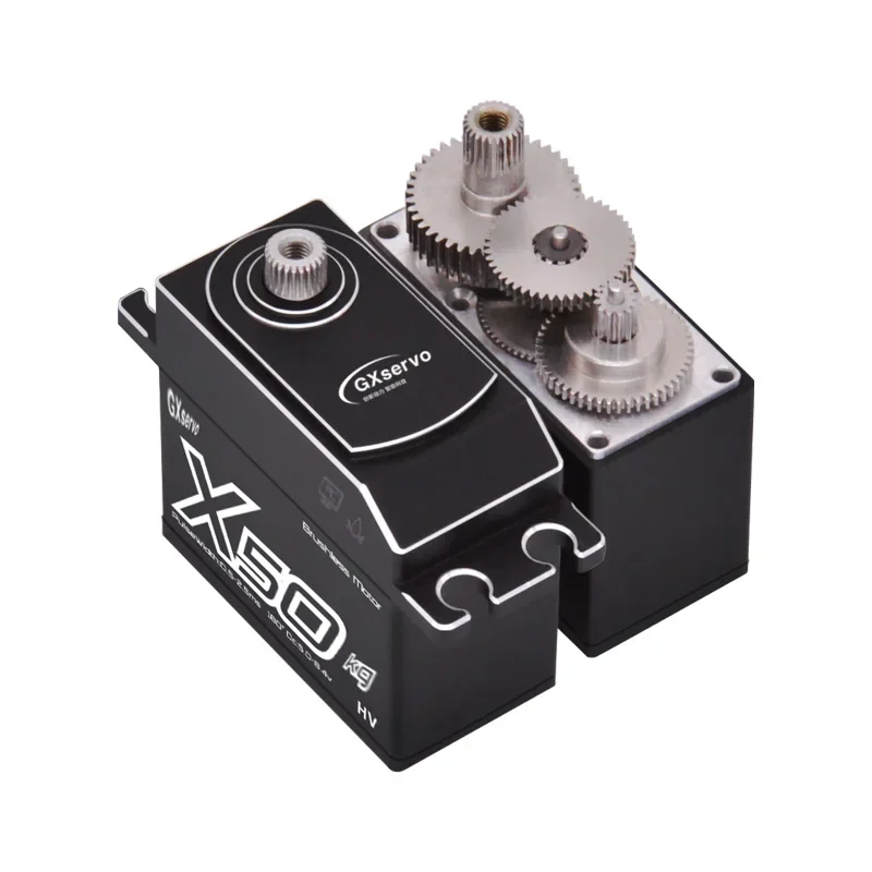Brushless Programmable 50KG Large Torque Servo Waterproof High Voltage Full Metal Gear Motor For 1/8 1/10 RC Car Boat Traxxas 4