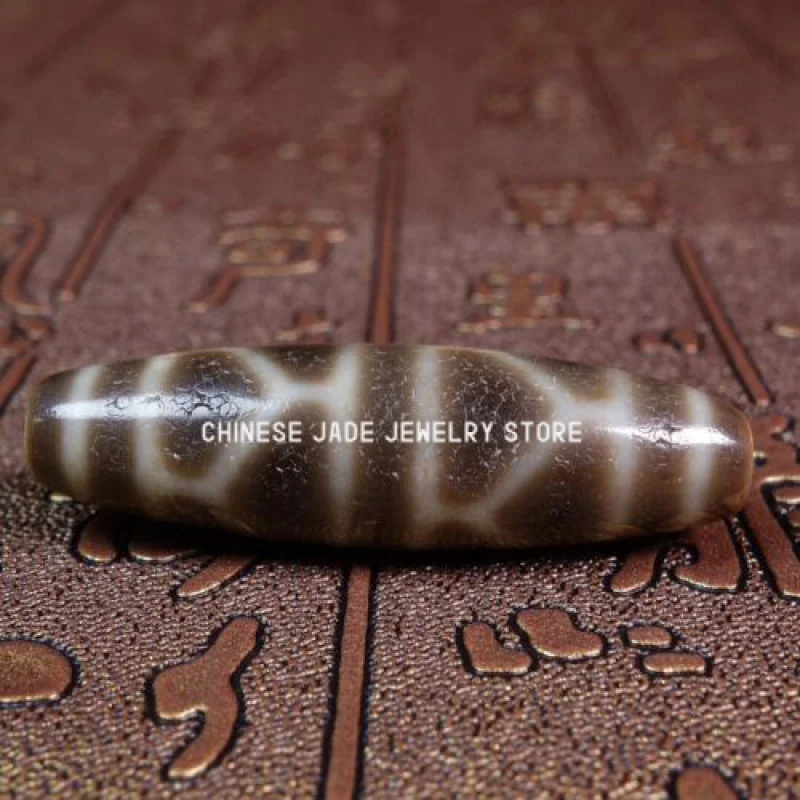 Ancient Tibetan DZI Beads Old Agate Turtle Shell Totem Amulet Pendant GZI #1975