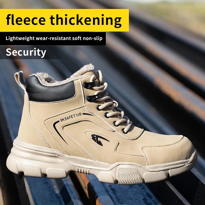 Safety Shoes Men Shoes Work Safety Shoes Men Safety Boots Anti-smash Anti-stab Work Shoes Sneakers Steel Toe Male Boot Indestructible