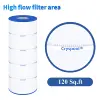 Pool Filter Compatible with C1200, CX1200RE, PA120, C-8412, FC-1293, WaterwayClearwaterII, ProClean 125, 4 Pack 6