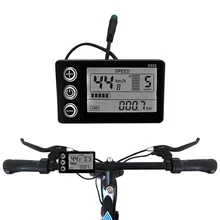 

Electric Bike LCD Display S866 24V/36V/48V Waterproof Plug For E-Bike Scooter Cars 22.2mm Handlebar Scooter Parts Accessories