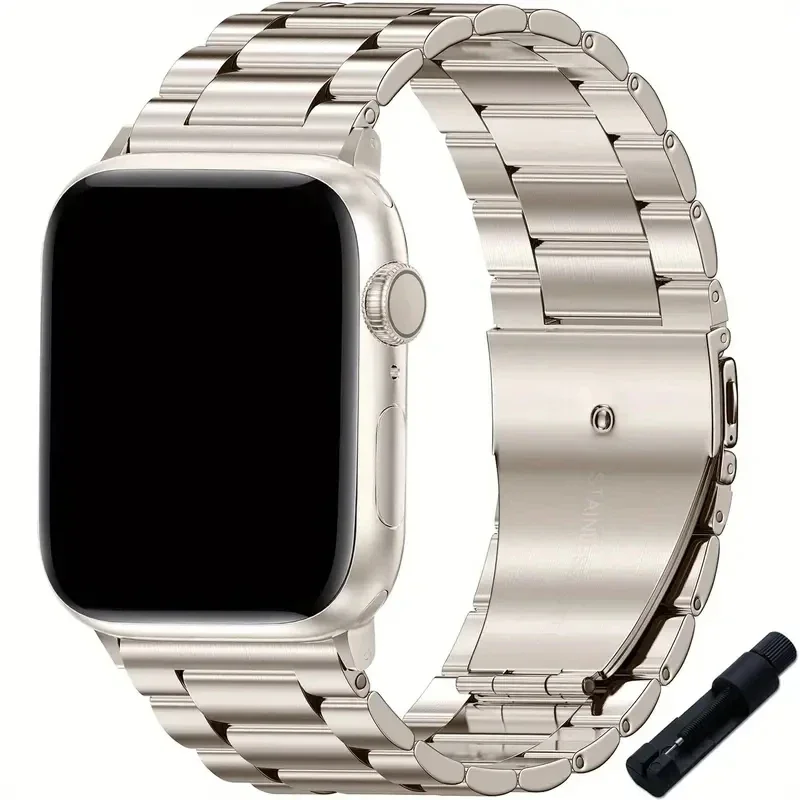 Elegant Stainless Steel Metal Watch Strap Band