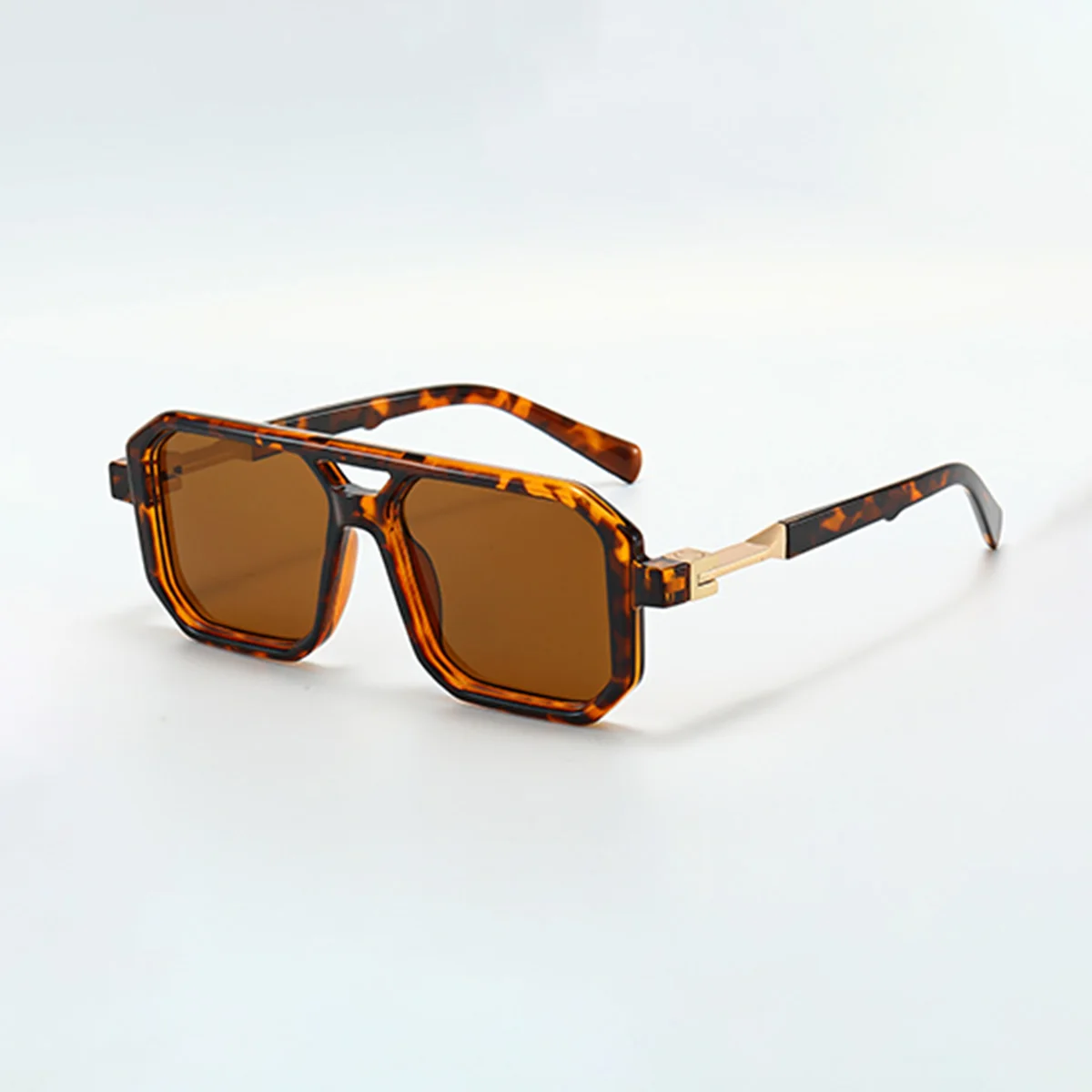 Unisex Transparent Black Square Anti-Blue Light Glasses
