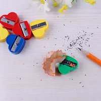 40Pcs Lightweight Heart Design Pencil Sharpener Manual for Premium ABS Metal Blade Compact Bulk School Supplies Classroom 5