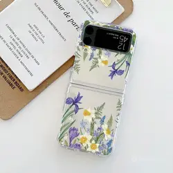 Floral Clear Phone Case for Foldable Devices - Special Edition (S12654)