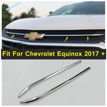 Chrome Auto Styling Griglia anteriore Griglia Decorazione Strisce Copertura Trim Accessori per Chevrolet Equinox 2017 - 2020 / ABS
