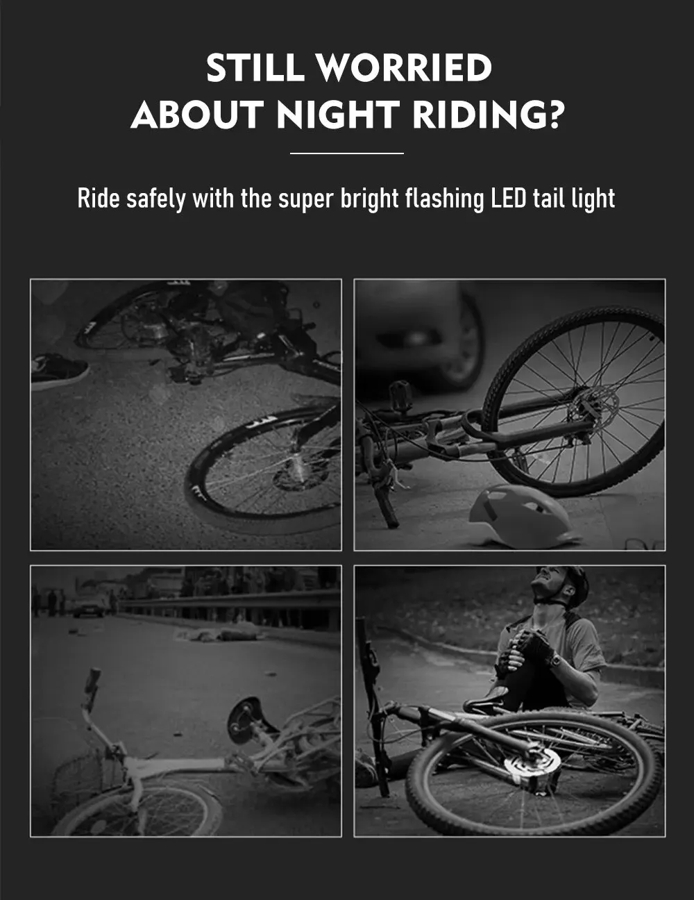 Description Picture 4 of itemThinkRider Bicycle Taillight Multi Lighting Modes Models USB Charge Led Bike Light Flash Tail Rear Lights for Road Mtb