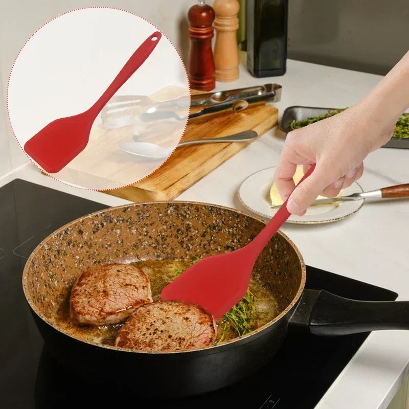 Silicone Cooking Leakage Spatula Dense Shovel Fried FishOmelette Shovel Non-stick Spatula Kitchen Cooking Tools 4