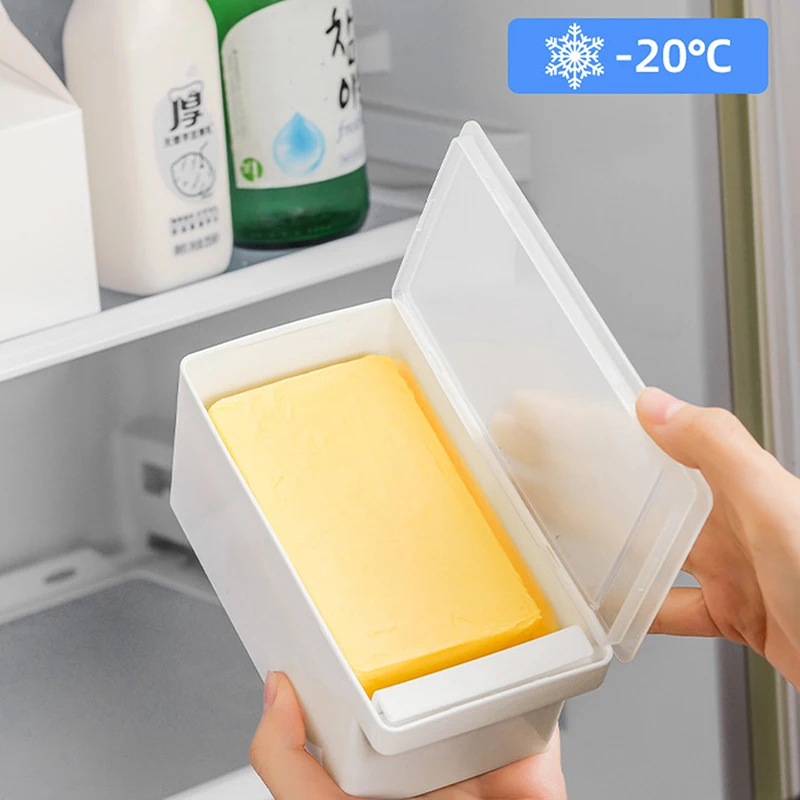 Dustproof Butter Dish Quantitative Cutting Crisper Preservation Container Refrigerator Cheese Cooler Fresh-keeping Box