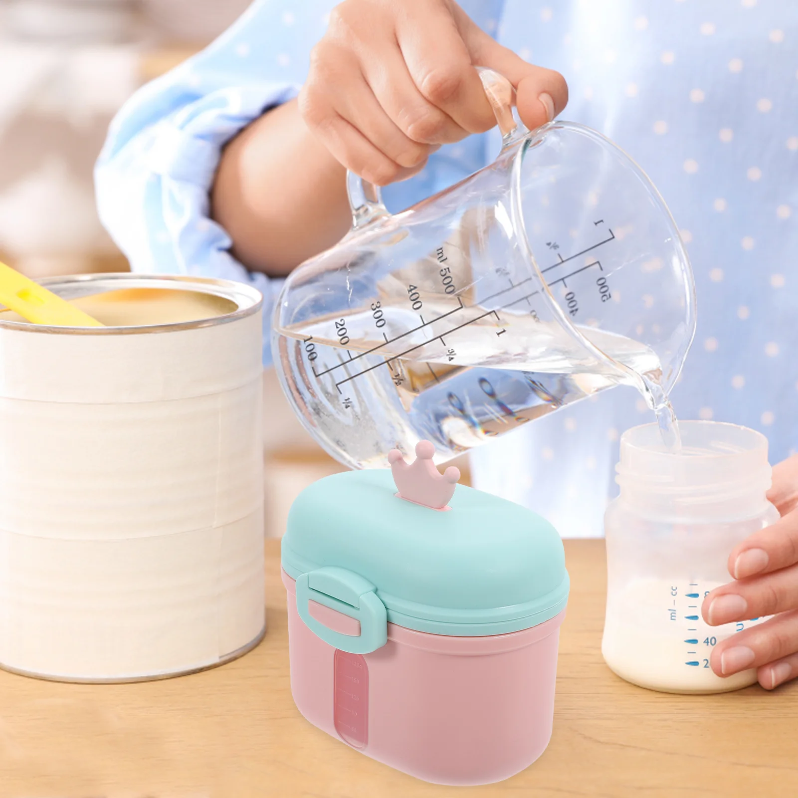 

Milk Powder Storage Tank Dispenser Snack Containers Food Plastic Formula Case With Scoop Pp Infant Baby