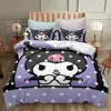 Cute Kuromi Comforter Bedding Sets Quilt Bed Cover Duvet Cover Pillow Case 2-3 Pieces Sets Kids Adult Size Bedroom Decor 3