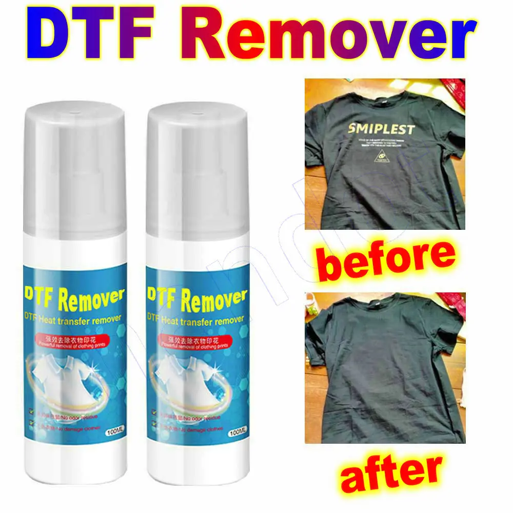Heat Transfer Vinyl Remover DTF Remove Clothing Adhesive Print Liquid For Printer Cleaner