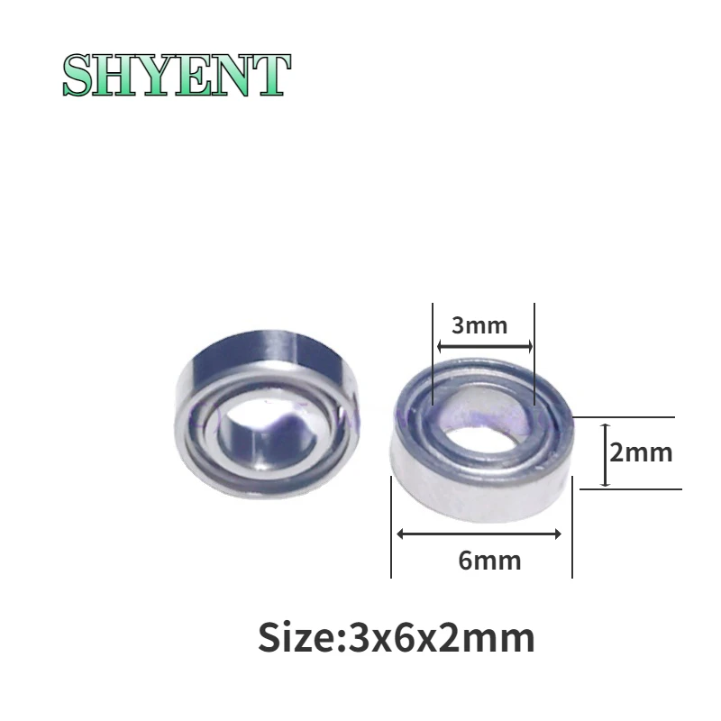 

5/10PCS Dental Stainless Steel Ball Bearing Low Speed Contra Angle Bearings SMR63 3x6x2mm for Comtra Angle KV