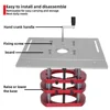Router Lift System and Aluminum Router Table Insert Plate , 6-speed 800W Electric Trimmer Wood Engraving Router Slotting Machine 3