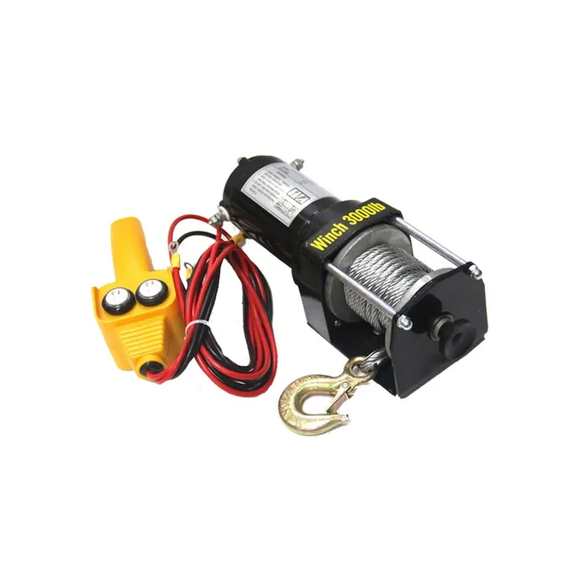 

Vehicle Self-rescue Off-road Electric Winch 3000lb 12V 24V Off-road Vehicle Winch Traction for Vehicle Crane