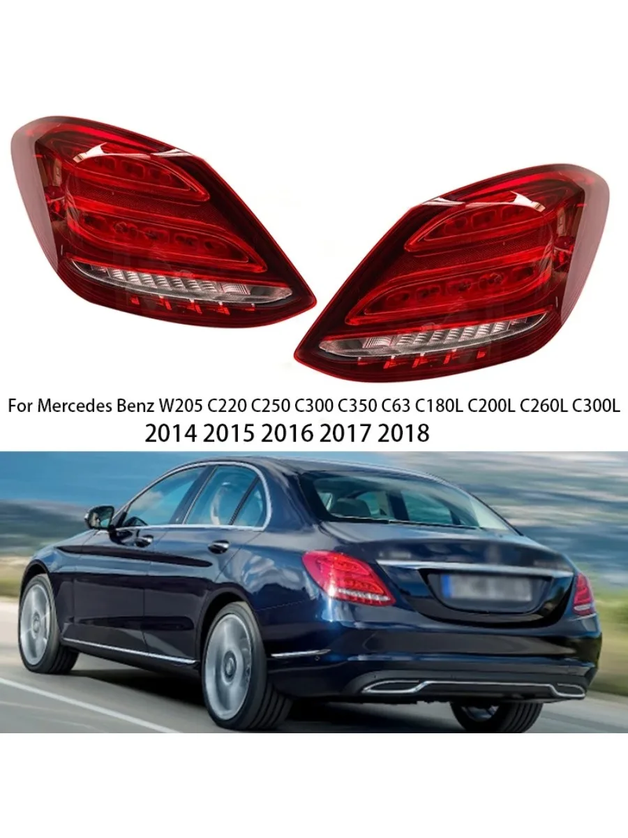 

Car Tail light assembly For Mercedes Benz C Class W205 C300 C250 C350 C220 C180L C200L 2014-2018 Auto Turn signals Brake lights