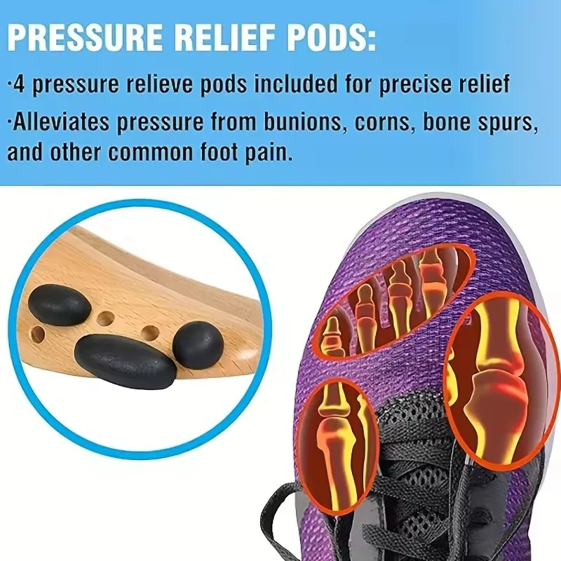 1PC Wooden Shoe Stretcher Expander for Wide Feet Bunions And Calluses - Adjustable Shoe Widener for Men And Women 4