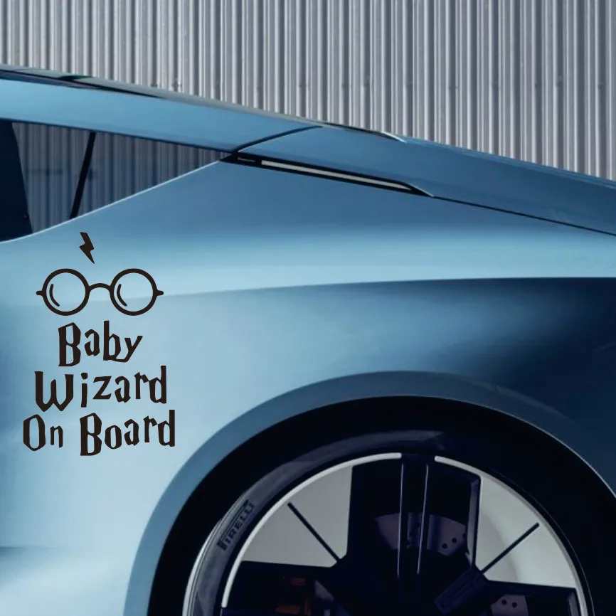 

Baby Wizard on Board Body Window Car Sticker Funny Vinyl Decal Car Styling Accessories 11.2X16.5CM