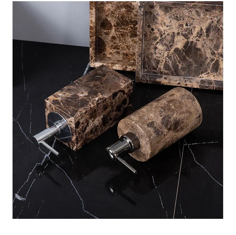 Emperador Dark Marble Bath Set Image 5