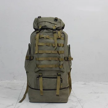 100L expansion long-distance travel luggage, outdoor camping, hunting, backpack, men's clothing, cotton quilt, large backpack 4