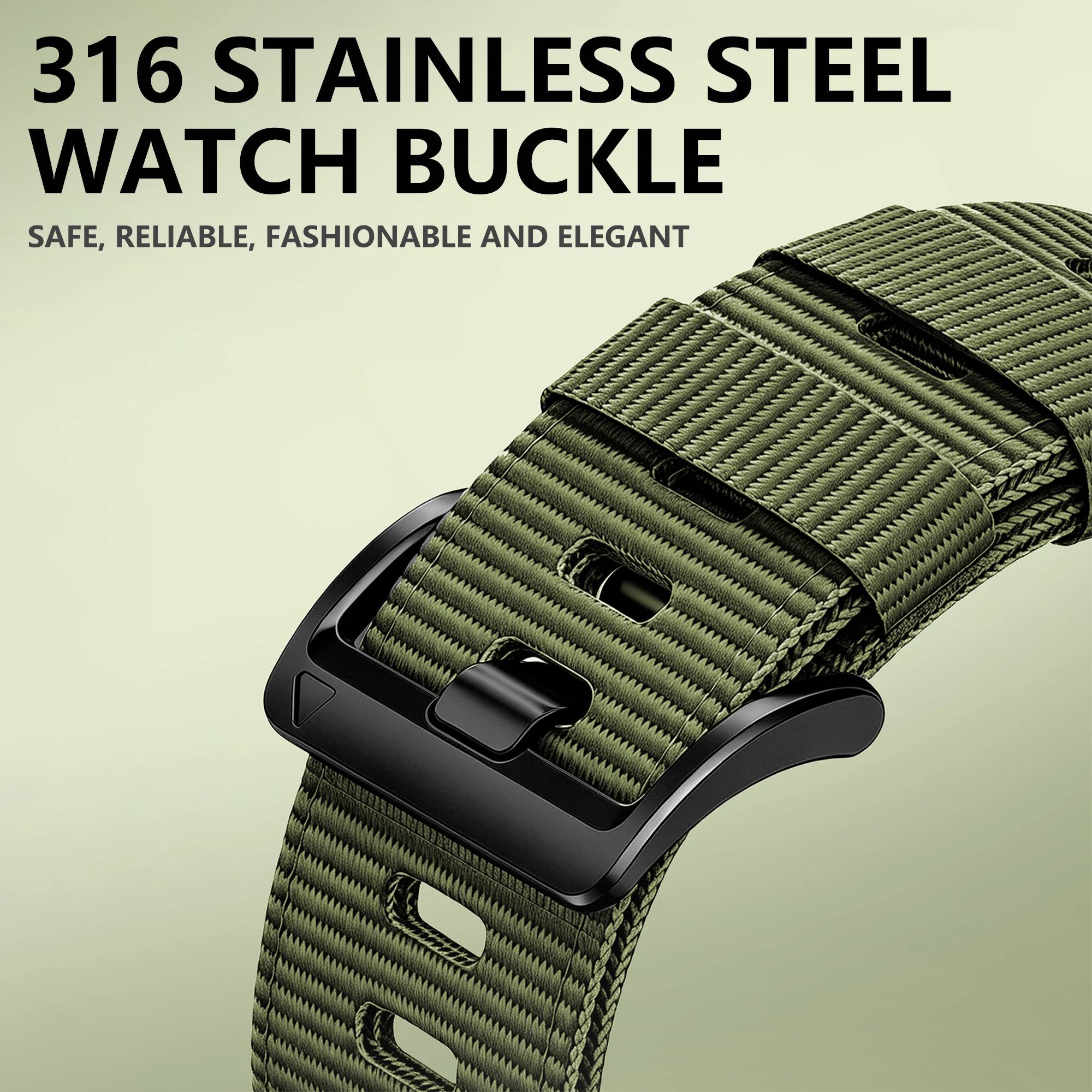 Nylon Watch Strap - 22MM/26MM Adjustable Smart Band