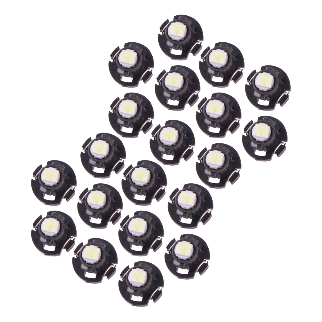 20Pcs Ice Blue T4 T4.2 Car Neo Wedge 1Smd Led Cluster Instrument Dash Lampadine Per Clima 12V Adatto Per Universale