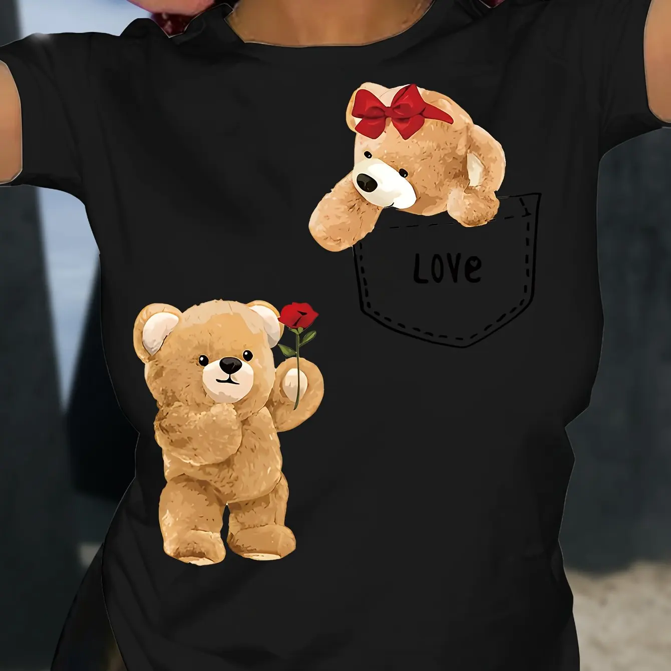 トップス momentel Love Bear Cupid T-Shirt shury MOMENTEL Love Bear Cupid T-Shirt | I/O PORT
