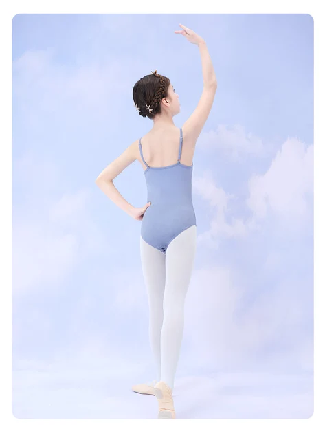 Justaucorps De Ballet Pour Fille 'Maja' - Bretelles Spaghetti, Jupe Mousseline, Strass, Tailles 92 à 170, Coton/polyester