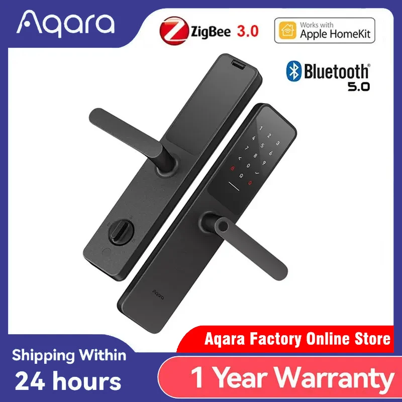 

Aqara Smart Door Lock A100 Pro Fingerprint Lock APP Bluetooth Password NFC 7 Unlock Ways Support Apple Homekit Key Unlocking