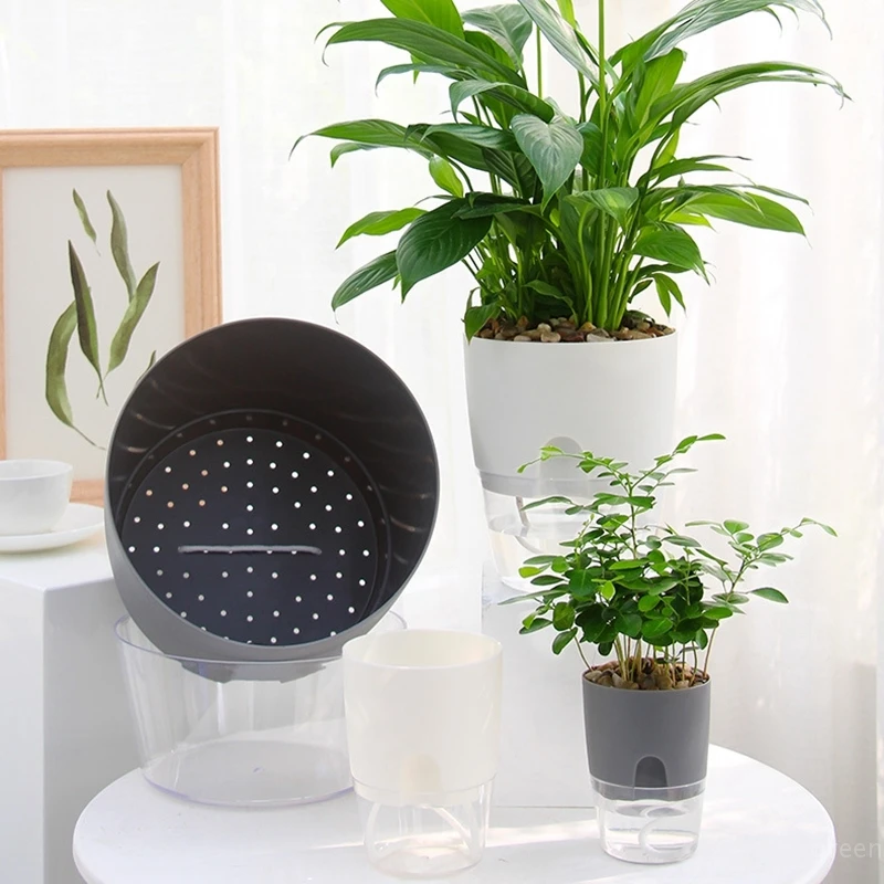 KingbeefLIU Vaso da Fiori 2 Pezzi Doppio Livello Idroponico