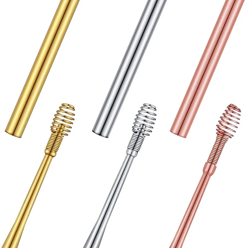 Stainless Steel Ear Wax Pickers Earpick Wax Remover Curette Ear Pick Cleaner Cleaner Spoon Care Clean Tool Health Care ear pick ear wax cleaner ear cleaner set ear cleaner ear picking tools set ear wax removal kit