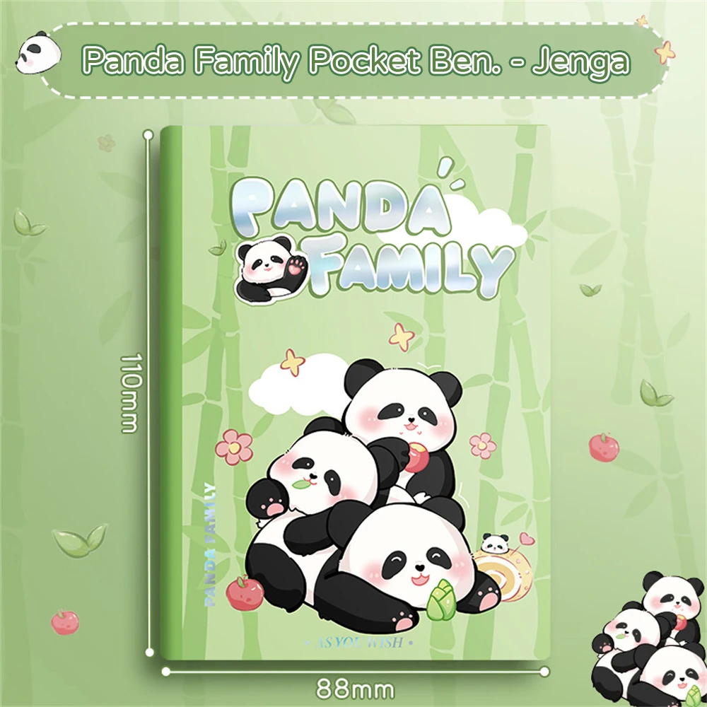 Student notebook New Flower Panda A7 pocket book high color value mini book hard face hand ledger student blank draft notepad