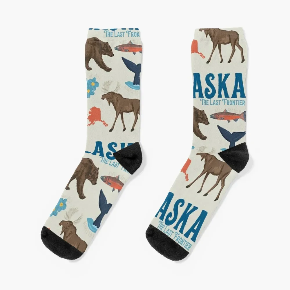 

Носки Alaska, забавные подарки, модные незаменимые носки для мужчин и женщин