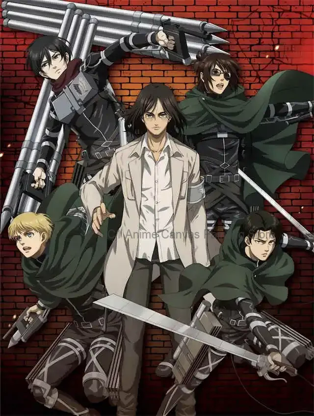 Anime Attack on Titan Final Season Aesthetic Canvas Art