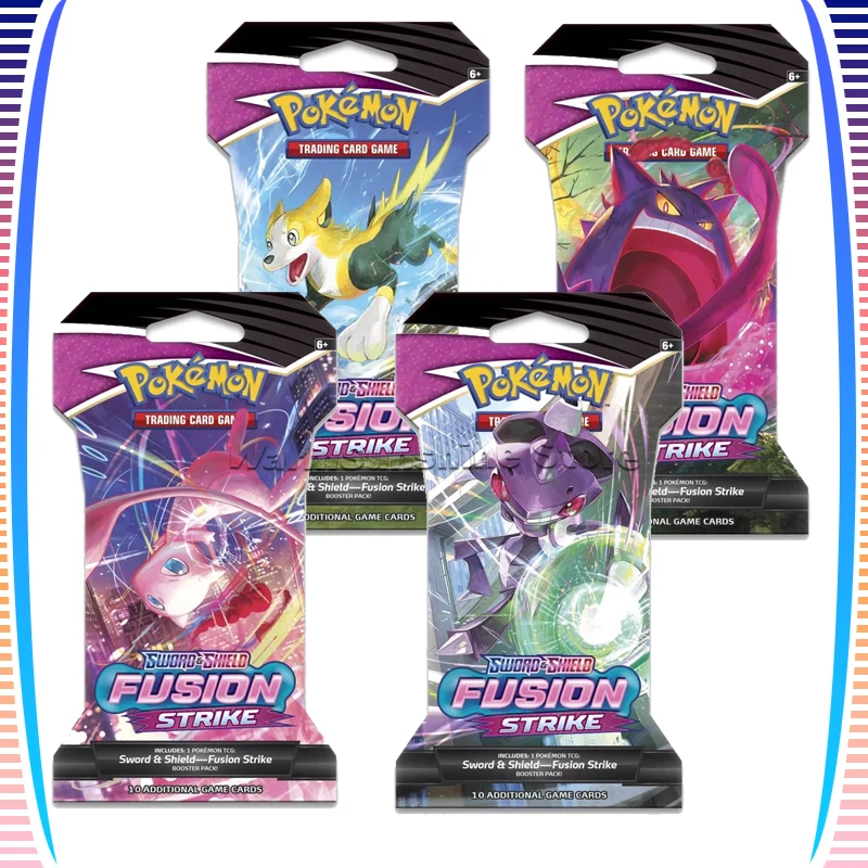 

Original US Version Pokemon Card Sword & Shield SS8 Business Supermarket Bag Fusion Strike Anime Game Trading Cards Children Toy