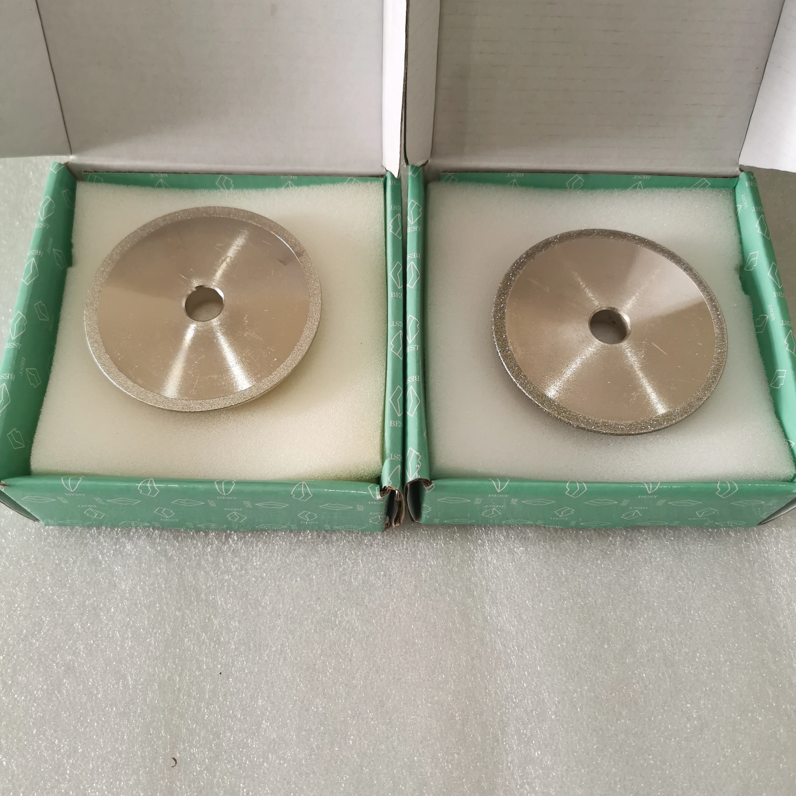 CBN SDC Diamond Grinding Wheel for Drill Bit Sharpener | 60 Degree | 78mm OD 12.7mm Arbor 10mm Thickness | 13-Type Grinder detail image 3