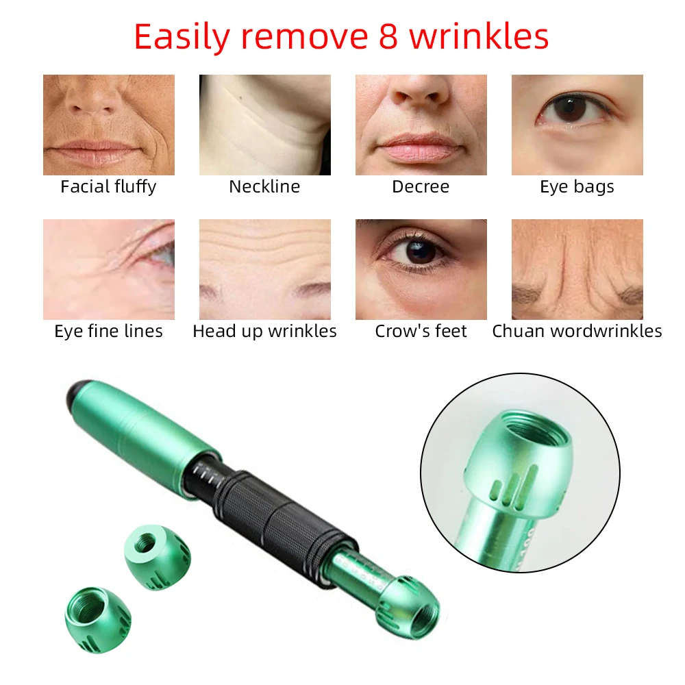 Hyaluronic Pen 2 in 1 Lip Plumping Light Spot Wrinkle Removal Lip Syringe Nebuliser Adjustable Pressure Pen Anti-Wrinkle Tools
