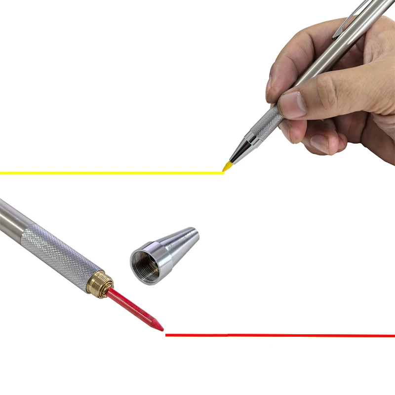 3.0mm Pencil Set Metal Mechanical Pencil Colored Erasable Pencils Writing Drawing Tools Carpentry Marker Pencil 6