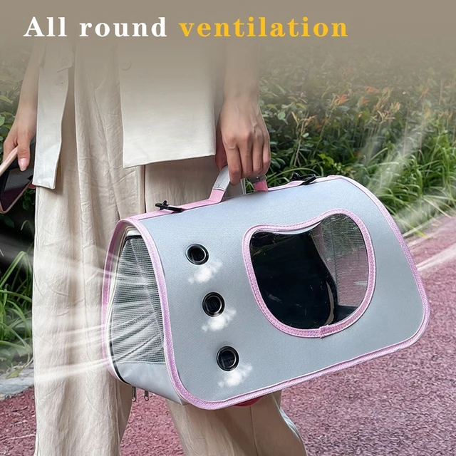 Portable Pet Carrier Bag Foldable Breathable Mesh Travel Bag Small Dogs Foldable Cats Handbag Travel Pet Backpack 2