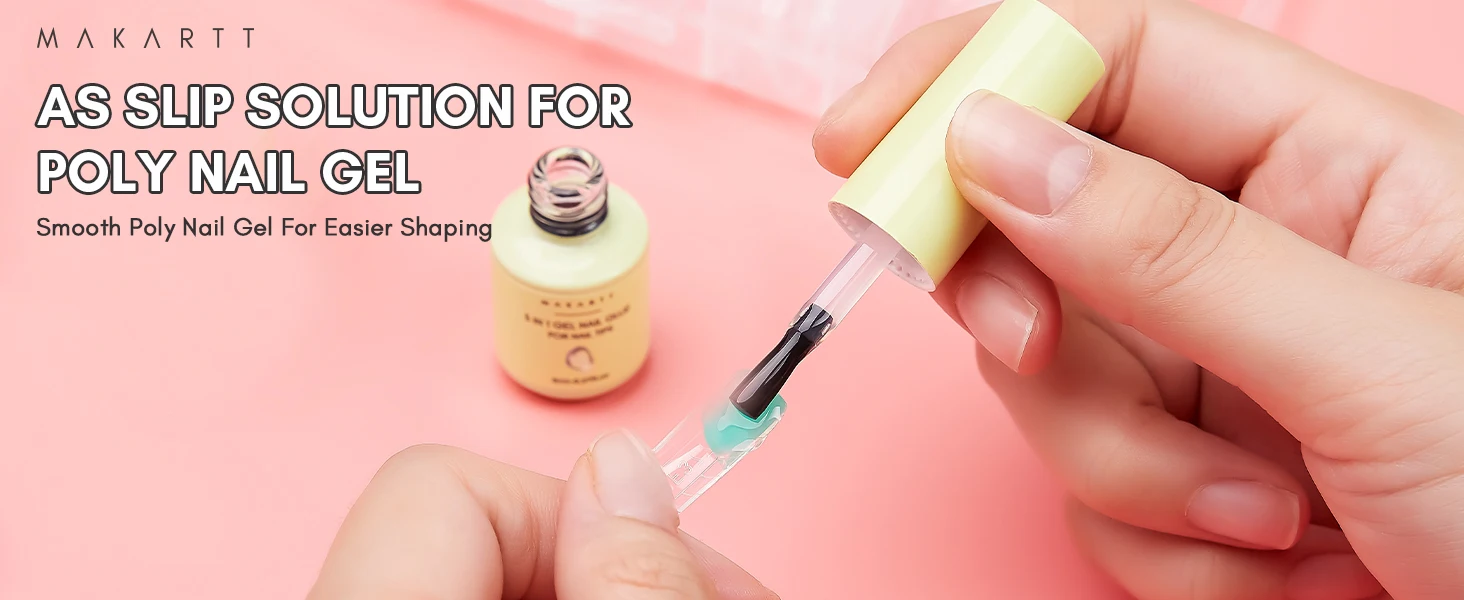 3-in-1 Nail Glue Gel and Top Coat for Long-Lasting Glossy Shine