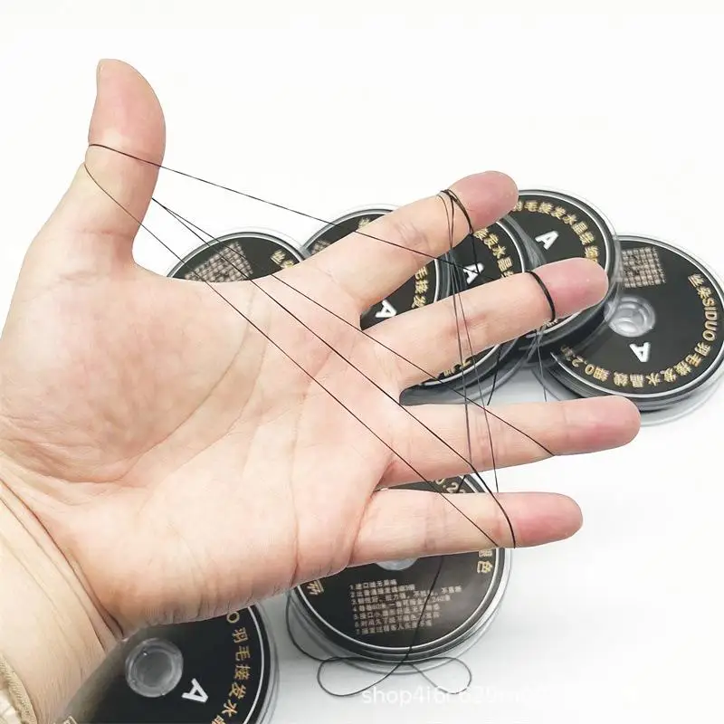 1 Rotolo da 60M di Filo Elastico in Cristallo per Salone, per Cucire e Decorare Capelli, per la Realizzazione di Trecce, Parrucche ed Extension - immagine 4