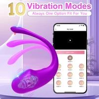 Drahtloser Bluetooth-G-Punkt, realistischer Dildo-Vibrator für Frauen, APP-Fernbedienung, vibrierendes Ei, Klitoris, weibliches vibrierendes Höschen, Sexspielzeug 5