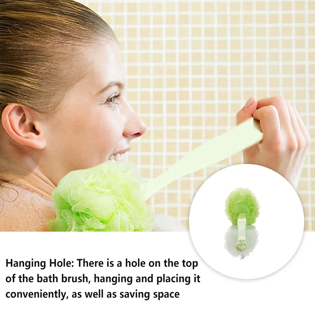 

Щетка с шариком для мытья на спине с длинной ручкой, скребок для ванной комнаты, очистка