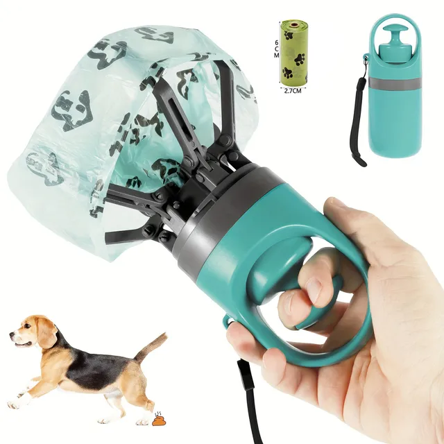 Pet Toilet Portable Outdoor Garbage Bag Pet Poop Grabber No Touch Design  Picker With Leash Clip Poop Bag