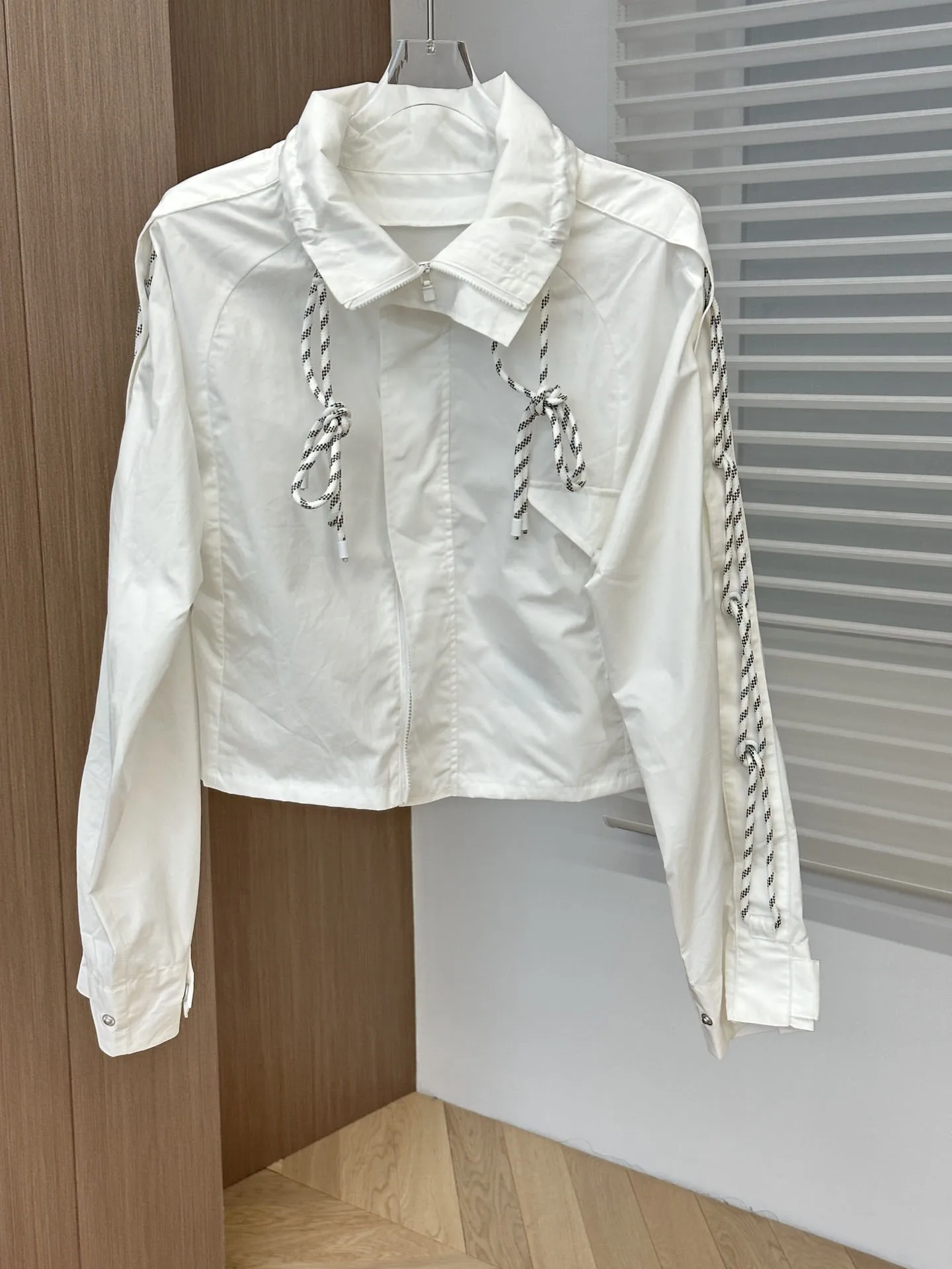 

Drawstring lapel jacket short version of the casual fashion 2023 summer new