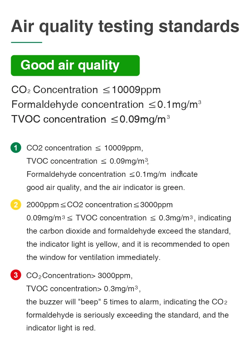 NOYAFA JMS12C Air Quality Testing Instrument Professional Environmental Gas Form