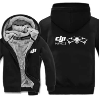 Winter Warm Dji Mini 3 Zipper Fleece Thick Man Hoodies Dji Sweatshirts Streetwear Men Coat Jacket 1