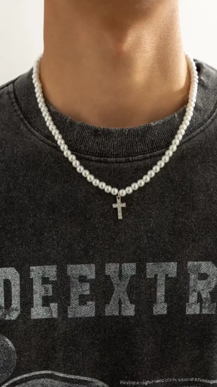 【TWENTYONEAUGUST】PEARL MIX BEAD CHOKER▲StrayKids着用 22909f00549412c9c948799cfeda36