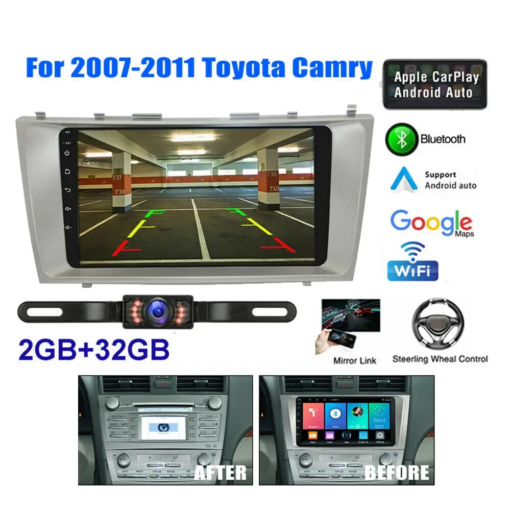 Android 13 Car Navigation Player for Toyota Camry 9 Inch GPS