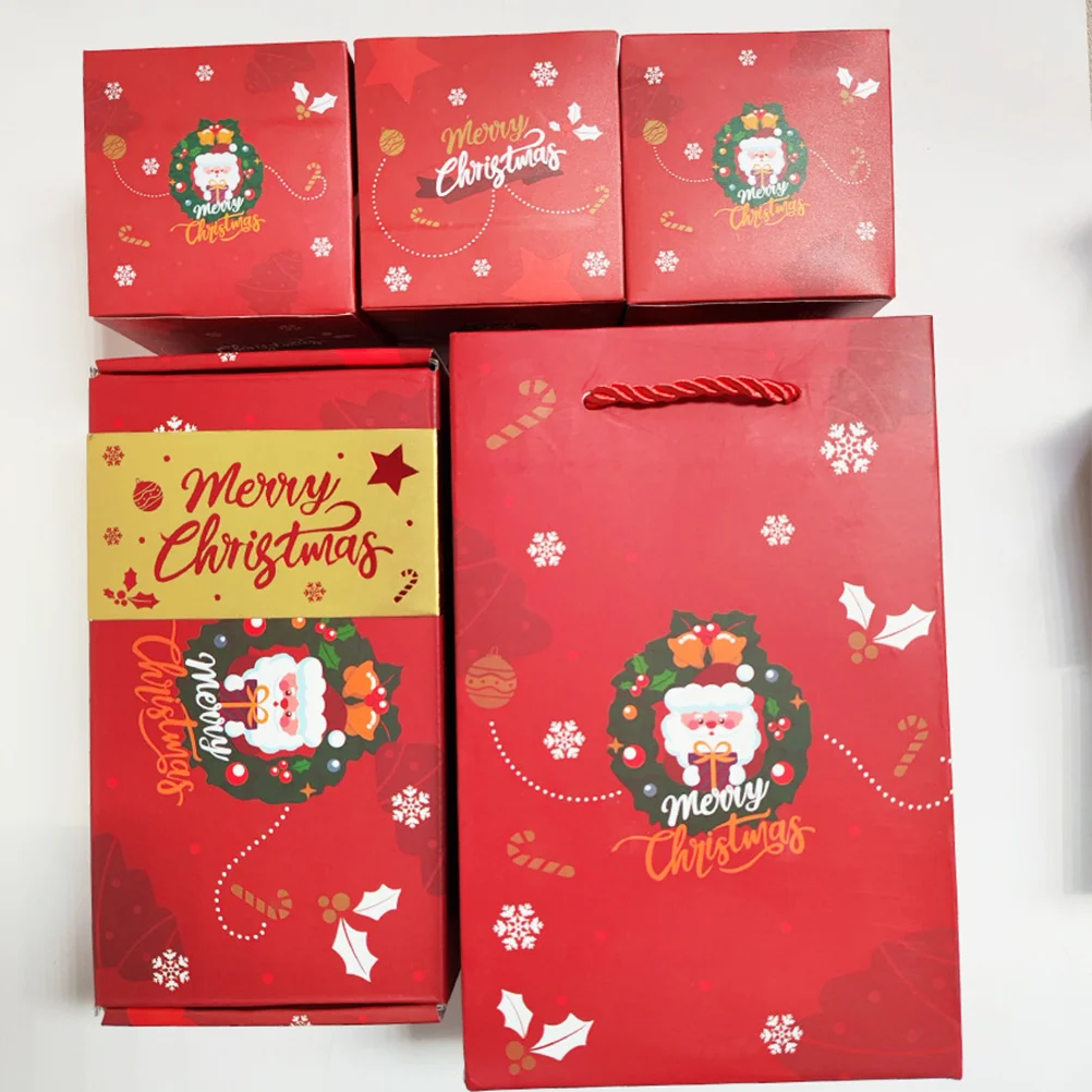 1 Set of Xmas Paper Explosion Gift Box Treat Goody Bouncing Box Christmas Party Paper Boxes